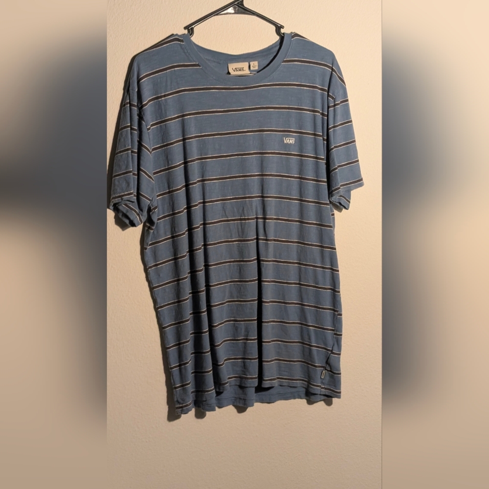 Mens striped Vans tee